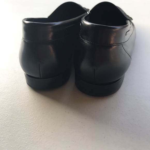 🇨🇭 BALLY | Black Logan Kiltie Tassel Loafers Size 11.5 - Picture 6 of 7